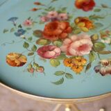 Table d'appoint / plateau peint d'époque Napoléon 3