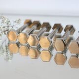 Vintage chrome-plated metal knife holder, 1970s
