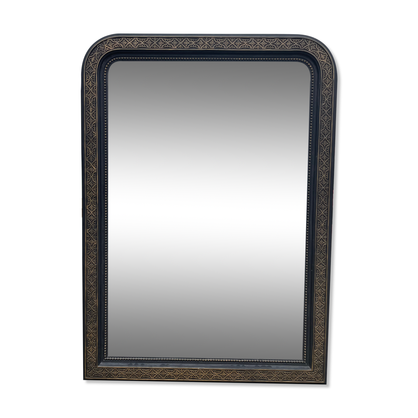 Mirror era Napoleon III gilded and blackened wood  - 141x100cm