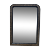 Mirror era Napoleon III gilded and blackened wood  - 141x100cm
