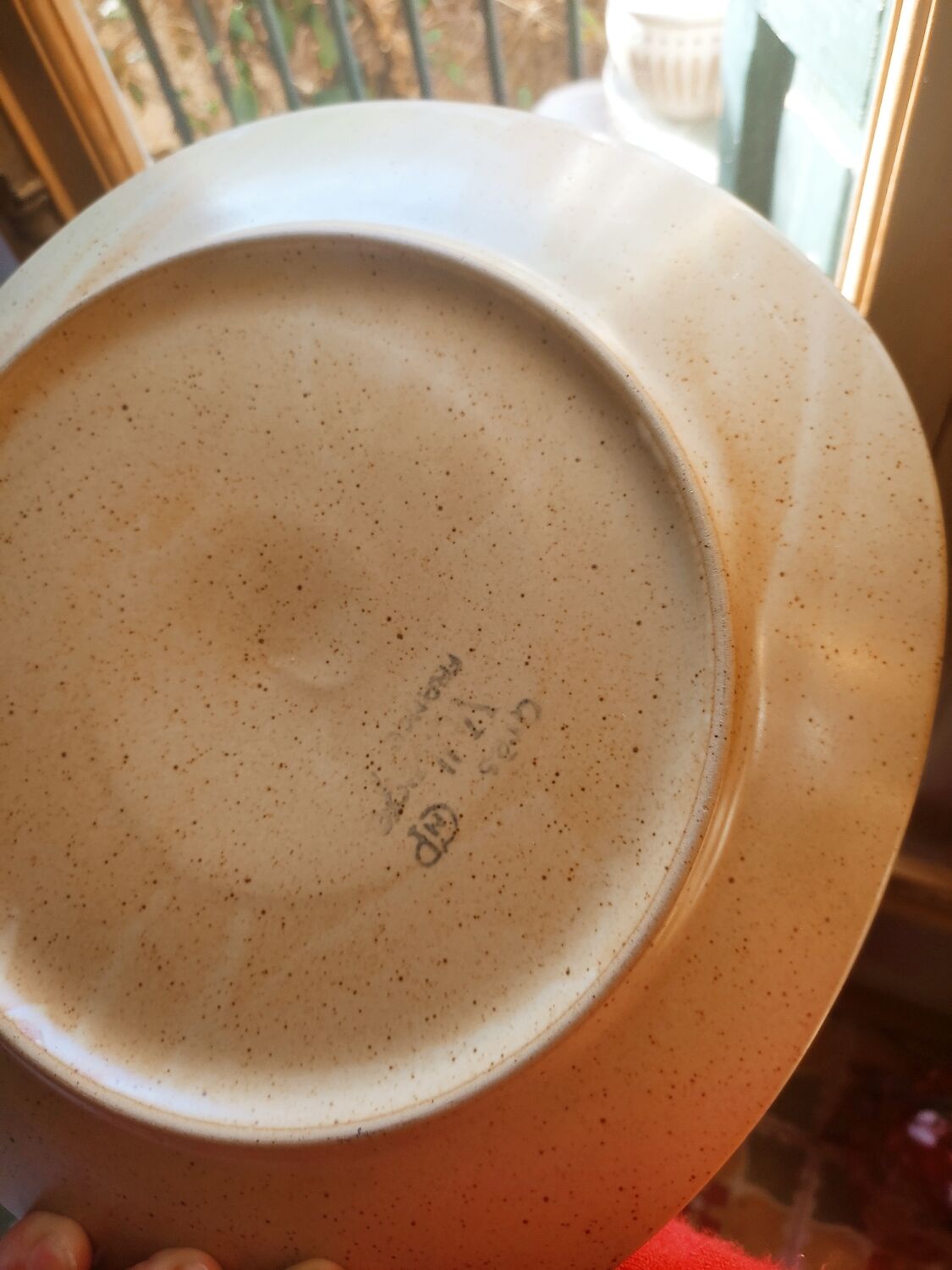 12 free-form speckled satin stoneware plates