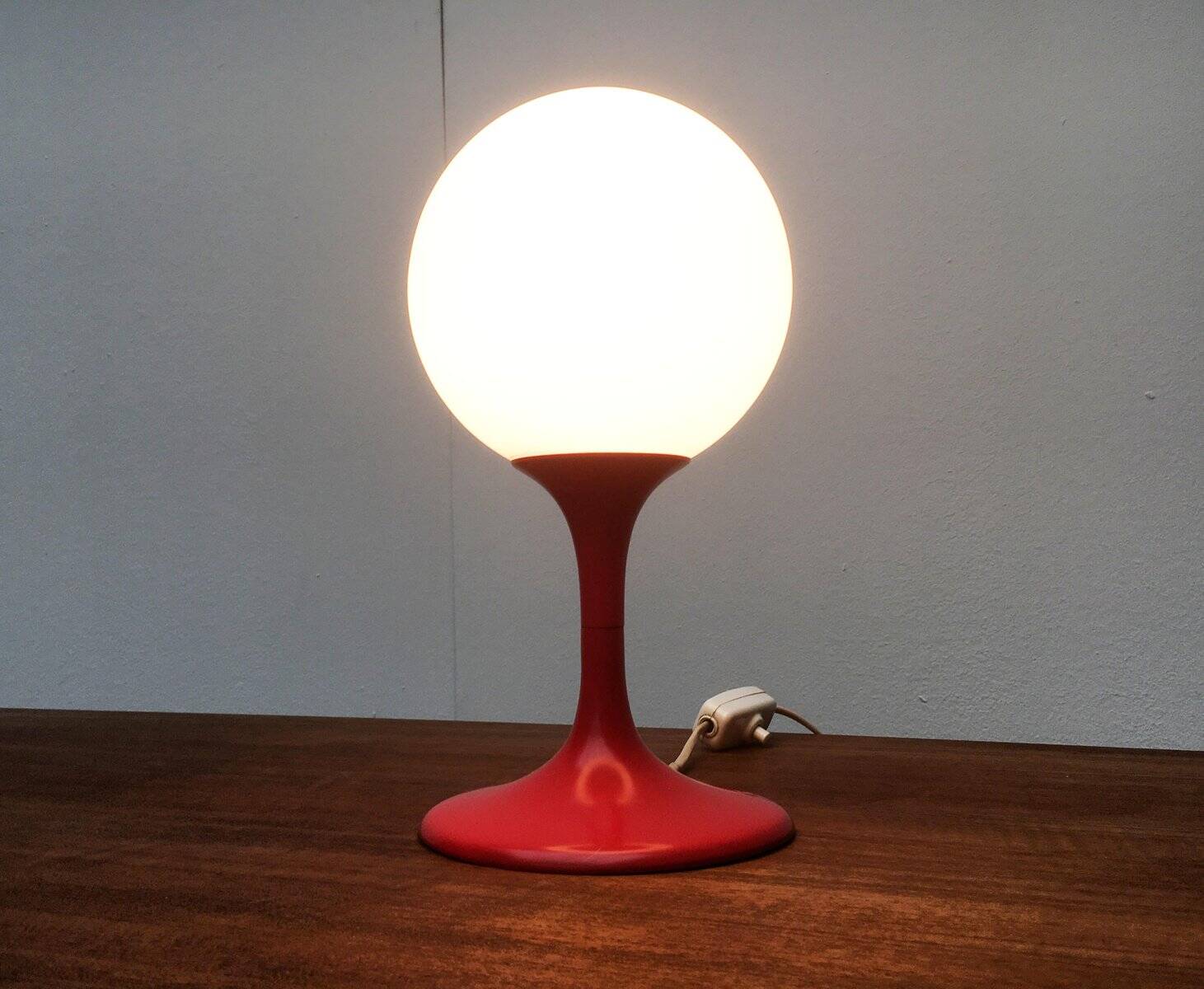 Swiss Space Age table lamp by E.R. Nele for Temde