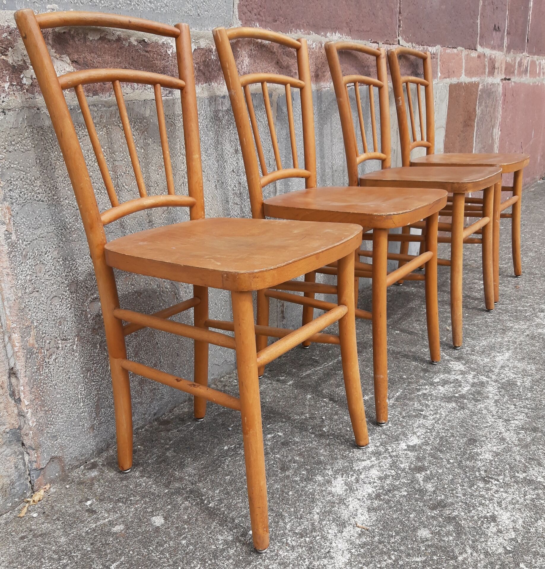 Chaises bistrot (Lot de 4 chaises)