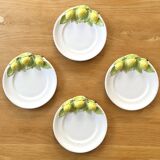 Lemon slushie dessert plates