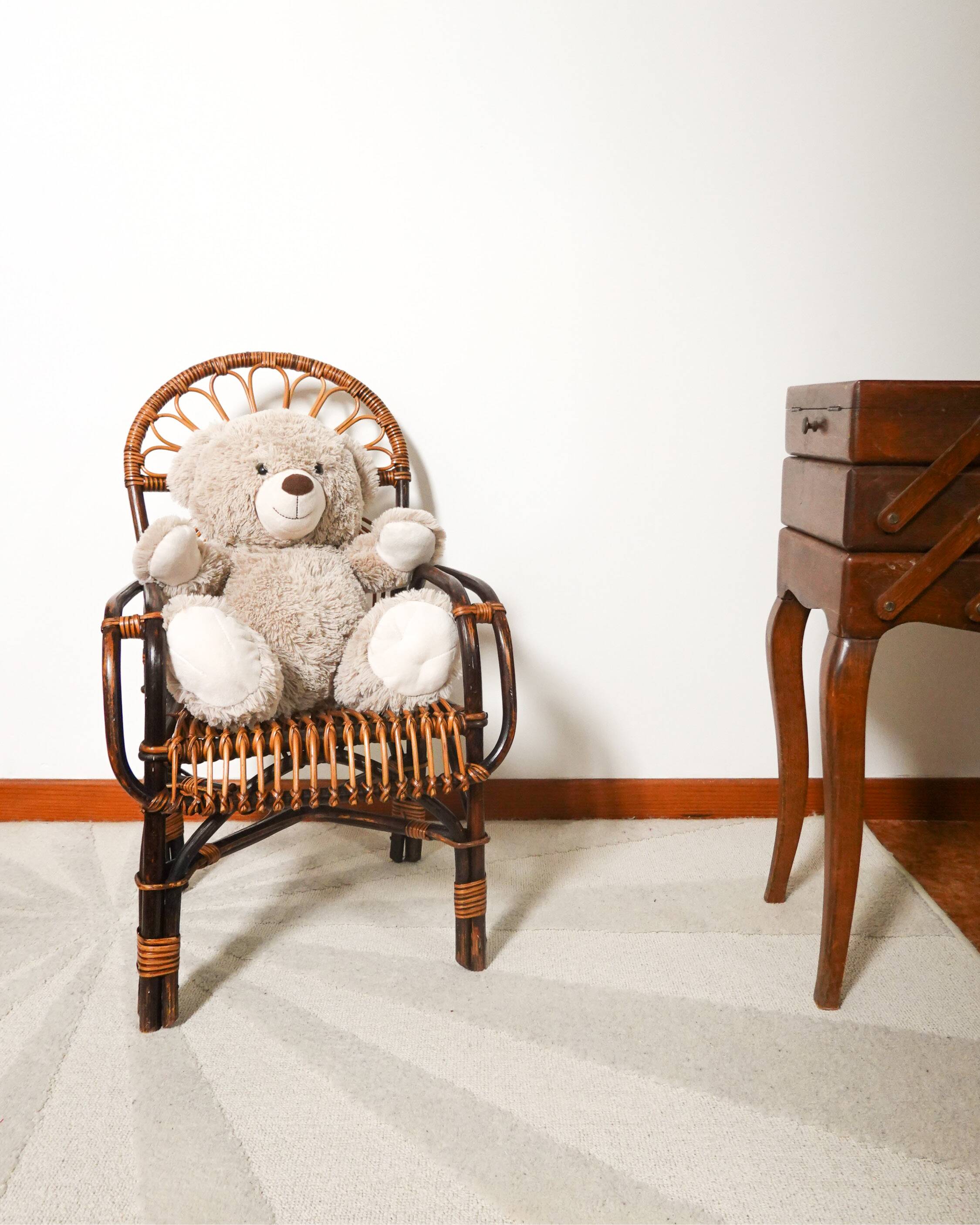 Fauteuil en rotin enfant