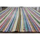 1970s Vintage Turkish Oushak Handmade Wool & Cotton Blue Rug 184x347