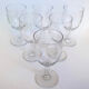 Engraved glass wine glasses