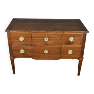 Commode Sauteuse en Noyer, - xviiie