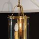 Lustre metal doré 3 lumières avec chasse en verre