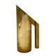 Hollywood regency brass jug / vase, Kaleb Italy 1970s
