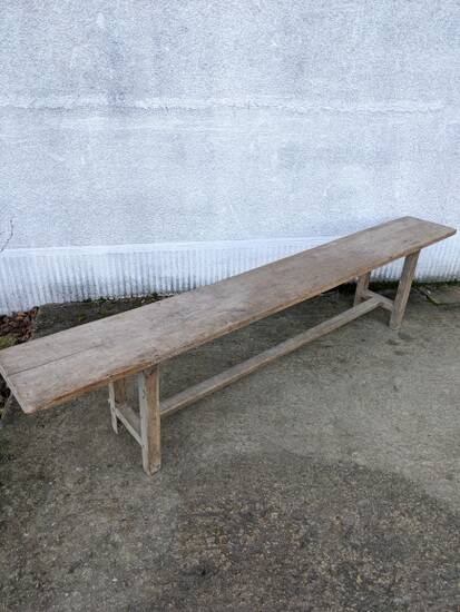 Old farm bench
