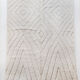 Moroccan Berber carpet blessed ouarain ecru plain with engraved diamonds 300x207cm