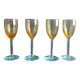 Ensemble de 4 verres à liqueur vintage français