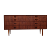 Vintage large Danish chest of double drawers