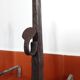 Pair of moors, ancient wrought iron channels from the 17th century