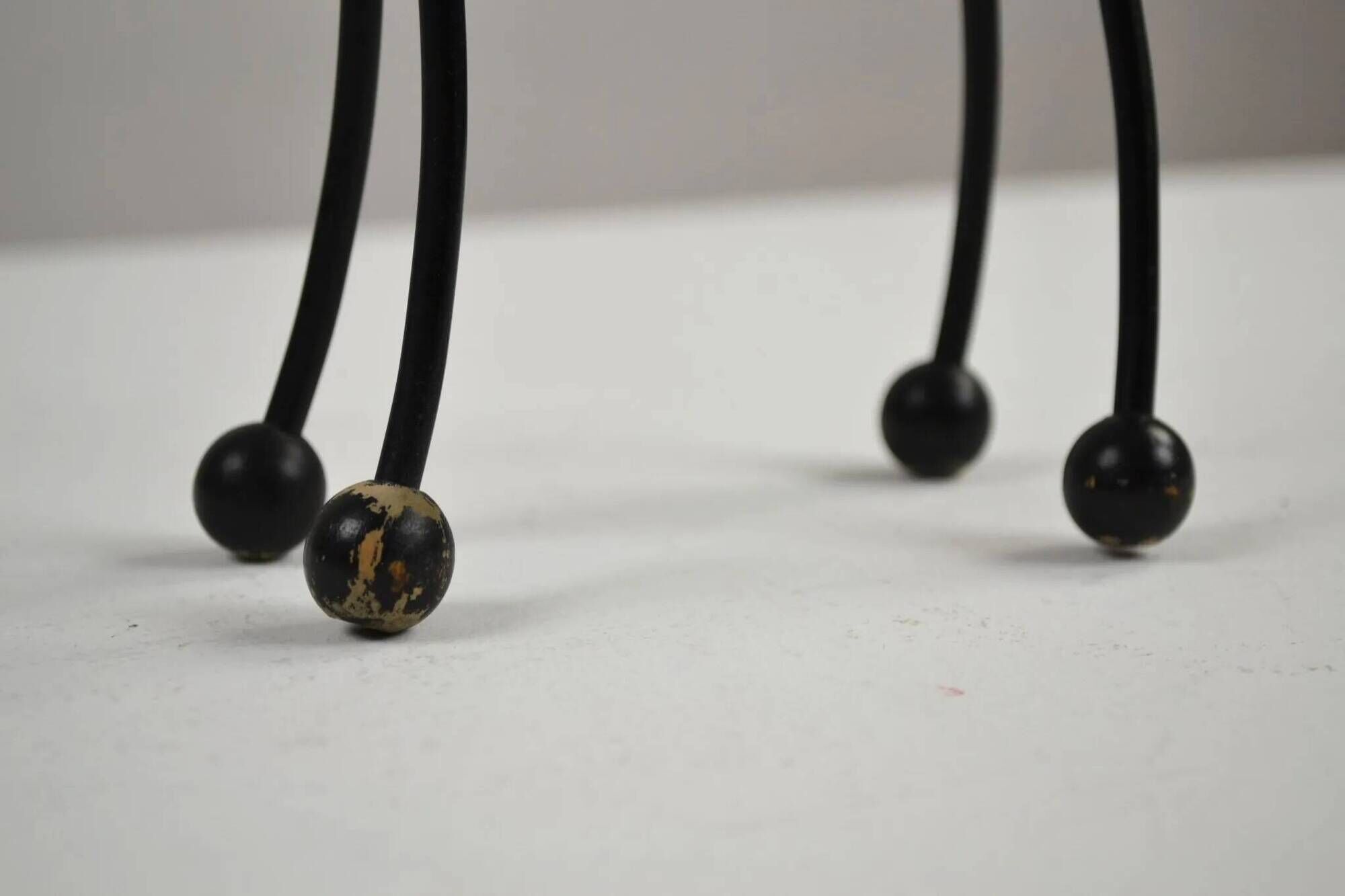Black Painted Metal Cat Candle Holder by Gunnar Ander for Ystad-Metall, Sweden, 1950s–60s