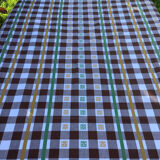 Vintage checkered tablecloth