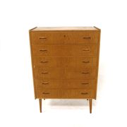 Commode scandinave "tallboy" en teck, Suède, 1960