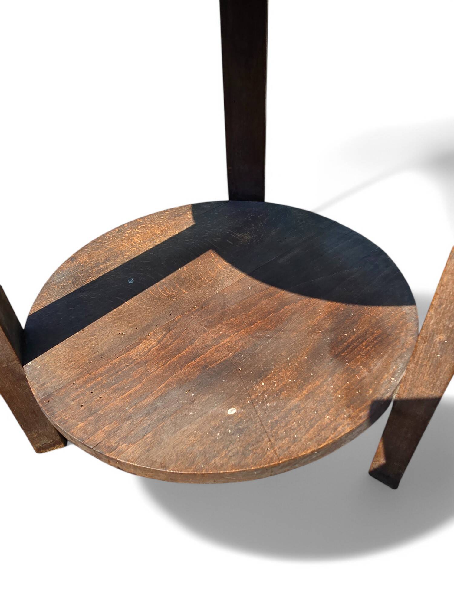 Antique side table with carved details