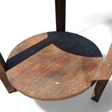 Table d'appoint ancienne en bois sculpté