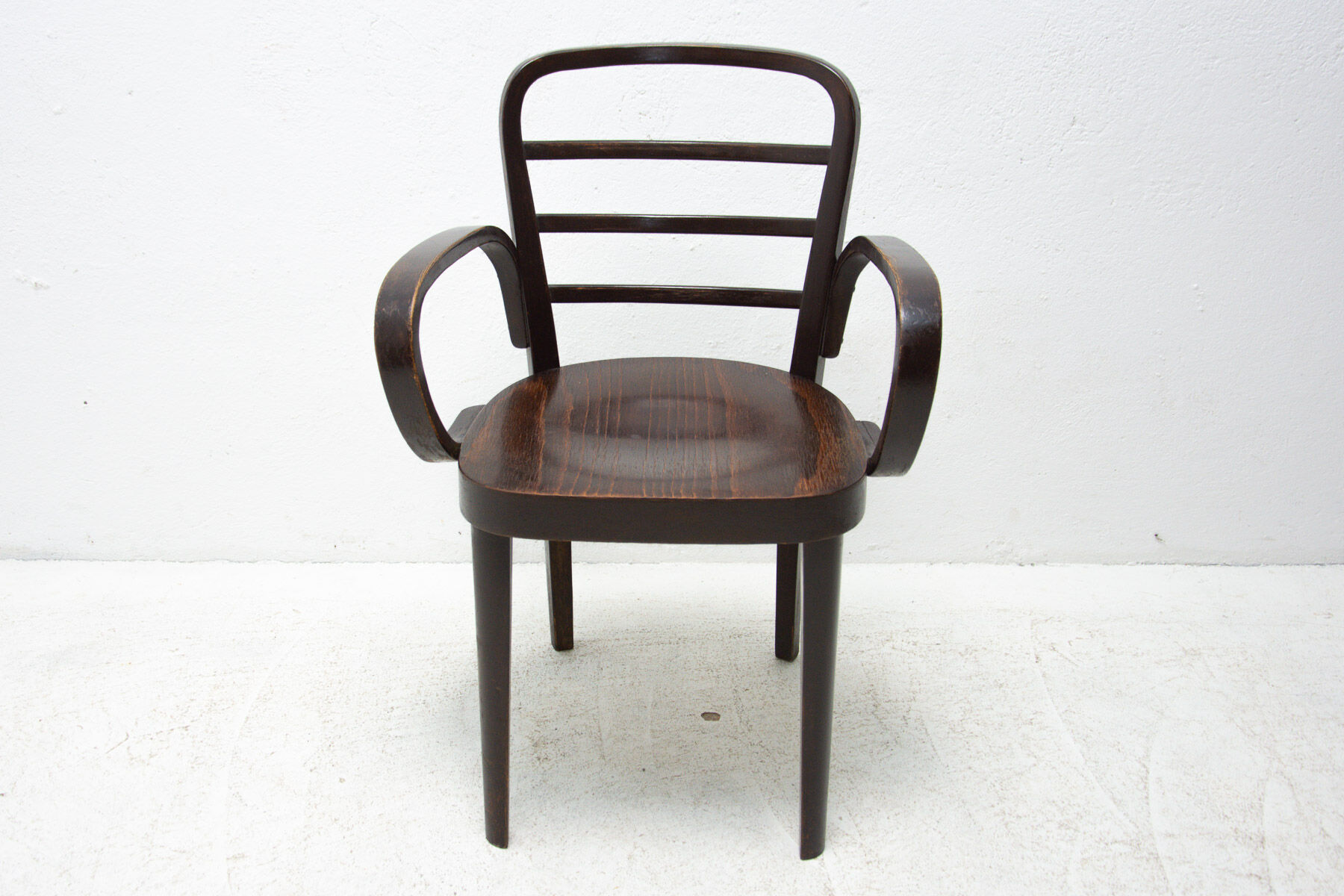 Art deco writing desk chair, 1930, bohemia