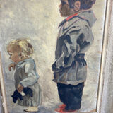 Huile sur toile encadrée