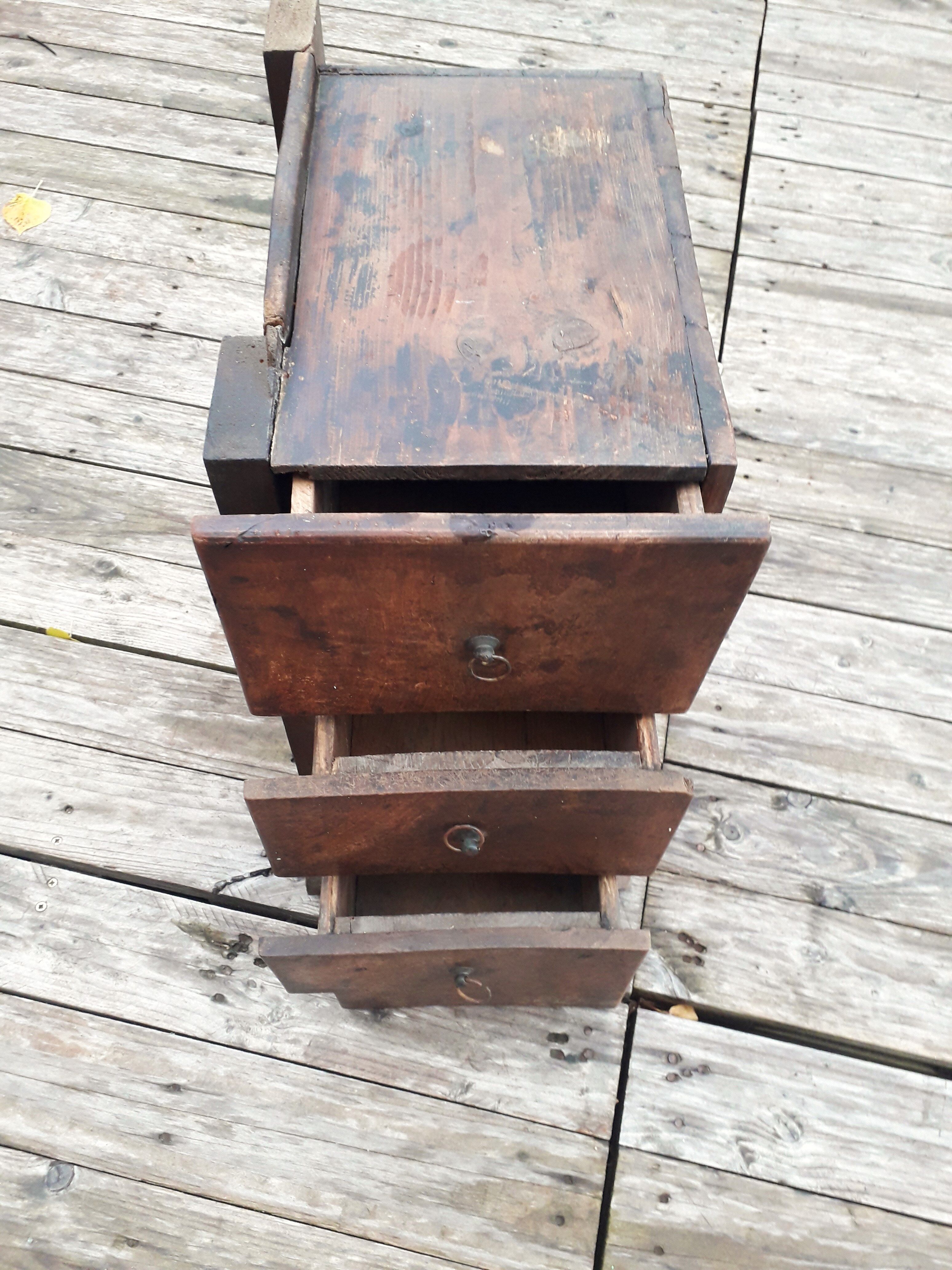Craft furniture - 3 drawers - handmade - 1940