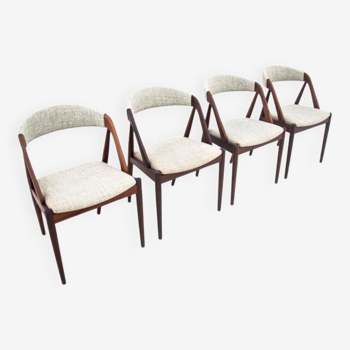 A set of chairs by Kai Kristiansen from the 1960s, Denmark, model 31.
