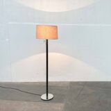 Leather floor lamp Model Flet modern Danish mid-century by Jo Hammerborg for Fog & Mørup, 1960s