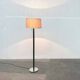 Lampadaire en cuir modèle Flet par Jo Hammerborg pour Fog & Mørup, Danemark années 1960