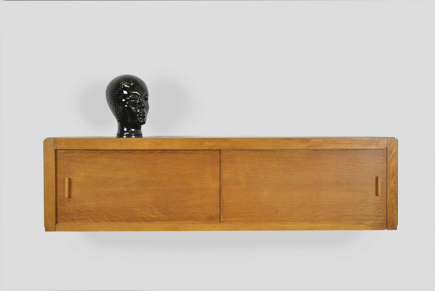 Vintage Mid-century hanging cabinet with sliding doors, 1960s