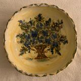 Cazaux Biarritz ceramic yellow and blue bowl