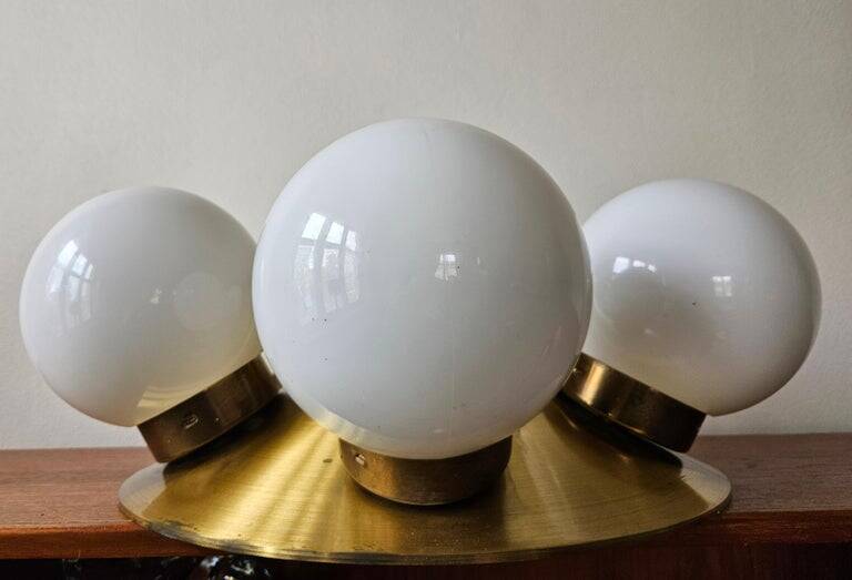 Rare Midcentury Flush Mount Sputnik, Space Age, 1970s