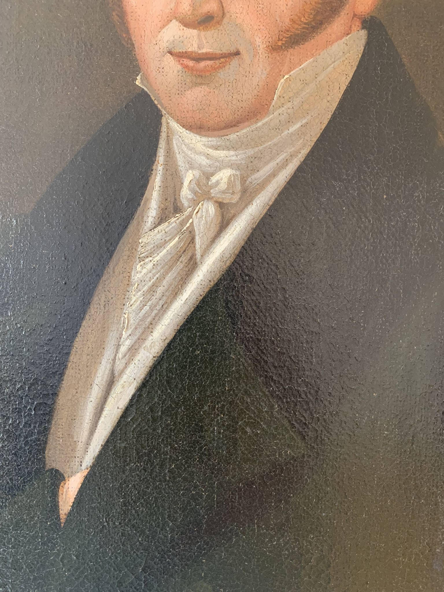 Antique Portrait Painting of a German Gentleman, 19th century