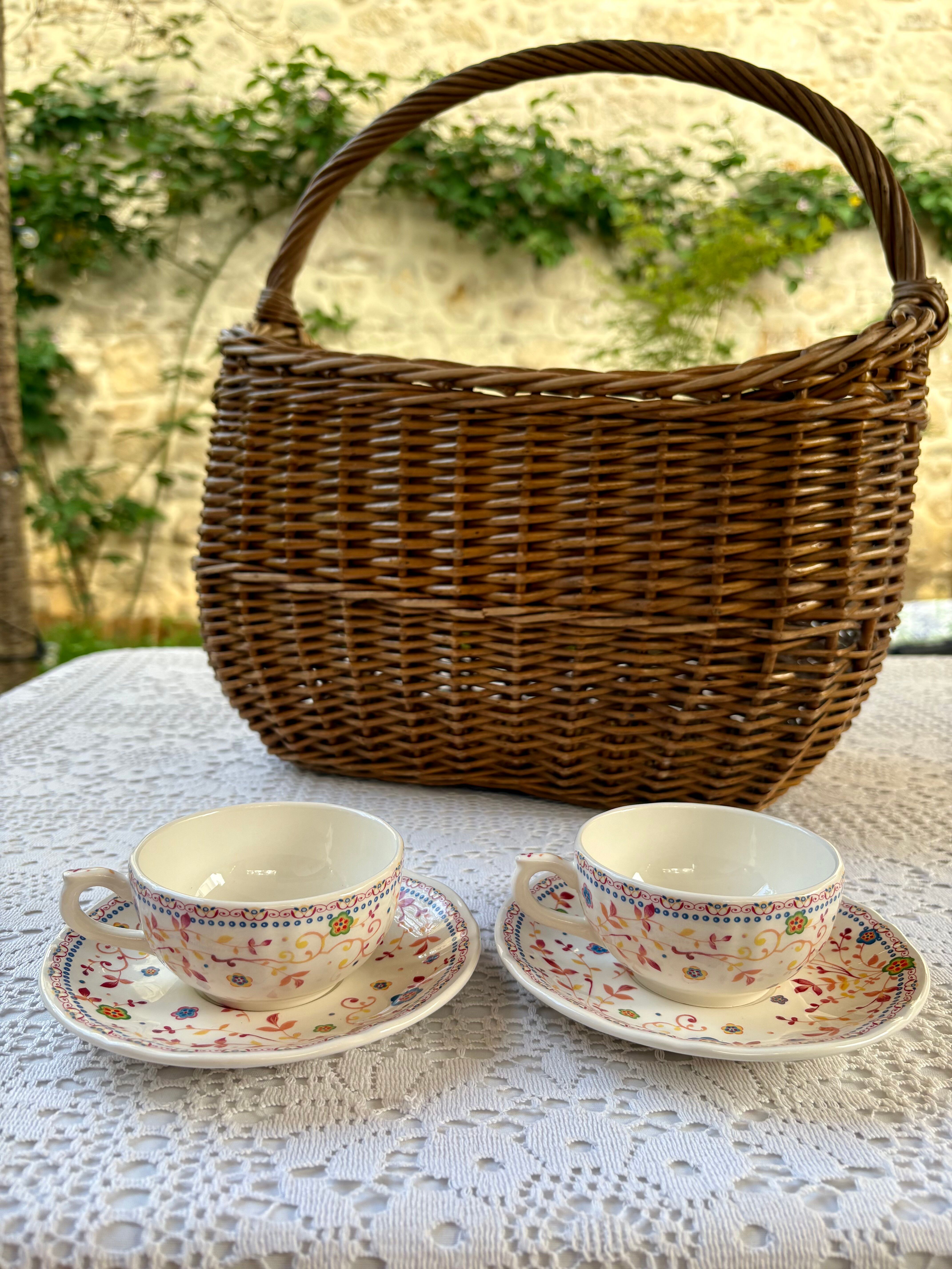 Duo de tasses Gien modèle Colette