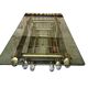 Willy Rizzo table 1970 chrome metal and glass