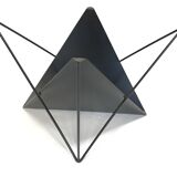 80s steel wire coffee table eclectic design