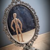 Brass psyche mirror