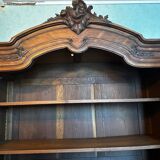 Carved walnut wardrobe – late 19th century Louis XV style