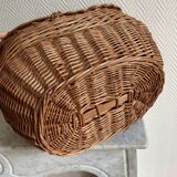 Domed wicker basket
