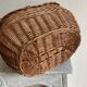 Panier osier forme bombée