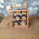 Three old wooden cars