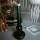 Bottle green glass candle holders