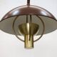 Fog et Morup Mid Century Modern Brass Pendant Lamp, Danish 1960s Brown XL