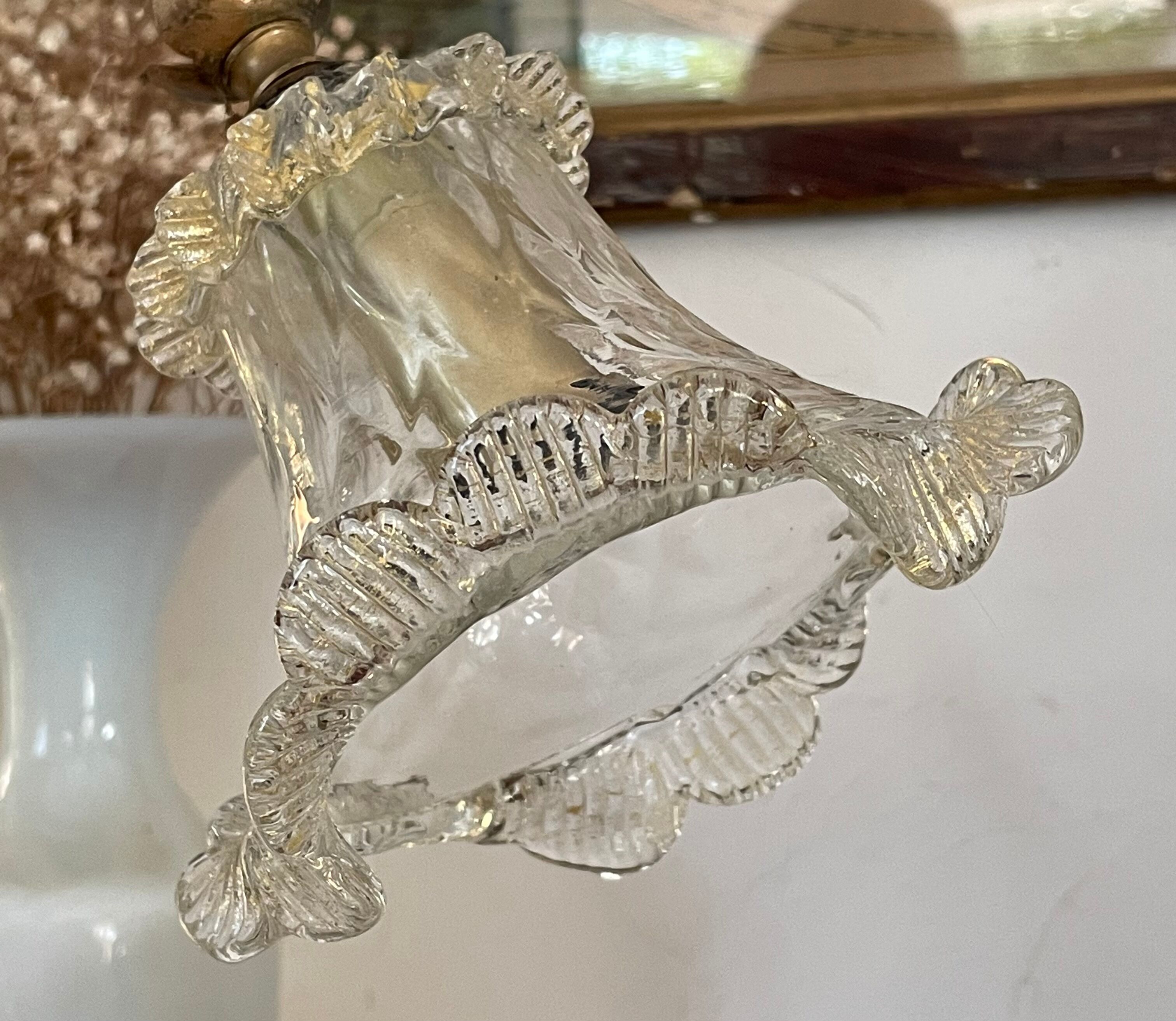 Lampe col de cygne tulipe Murano