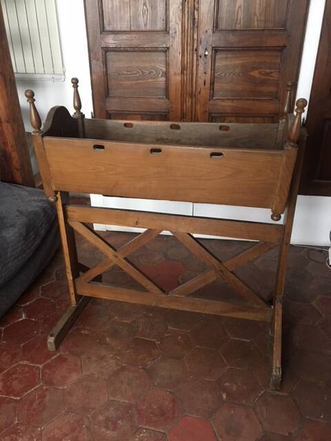 Antique rocking cradle
