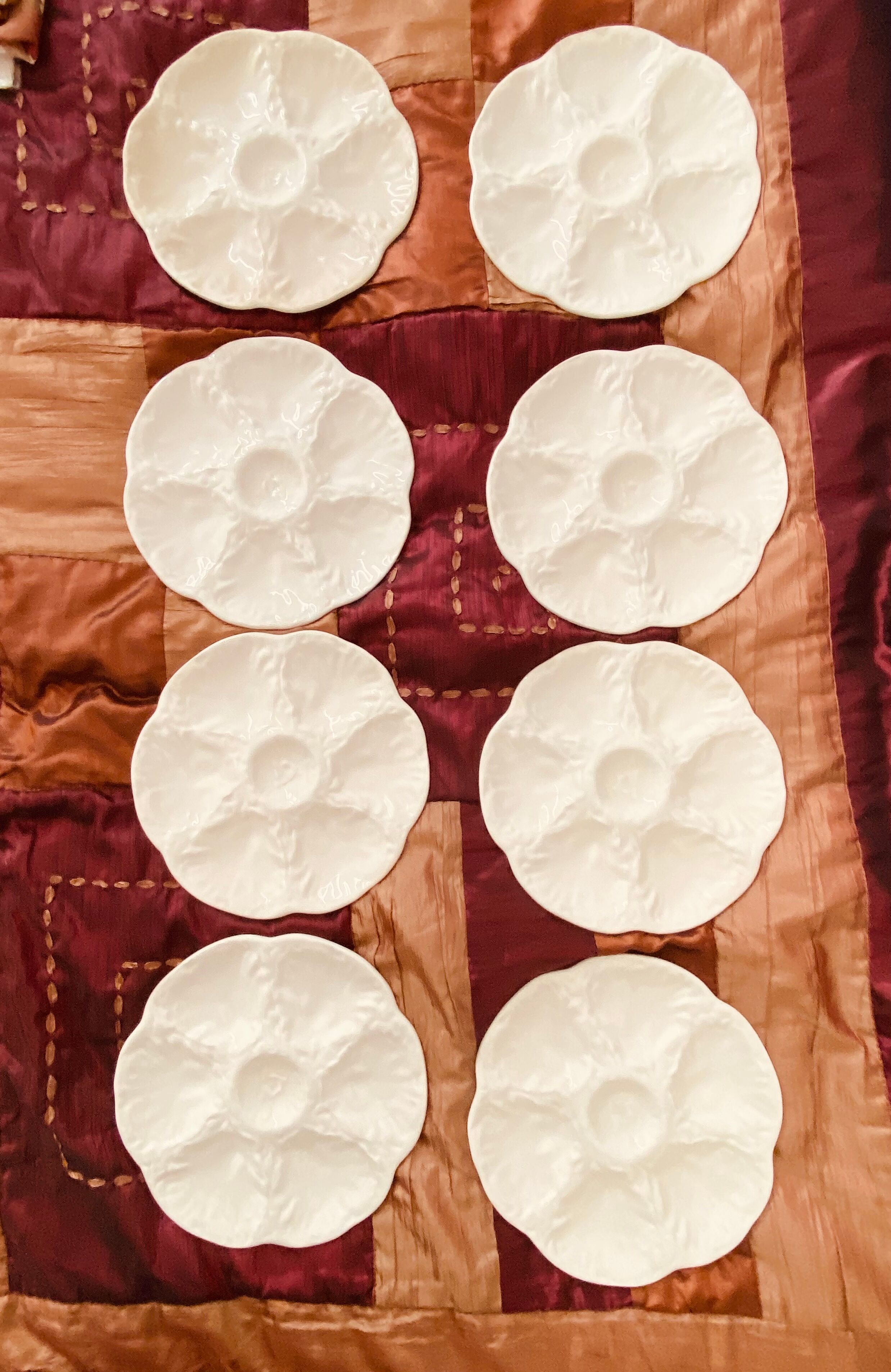 Old oyster plates from Gien