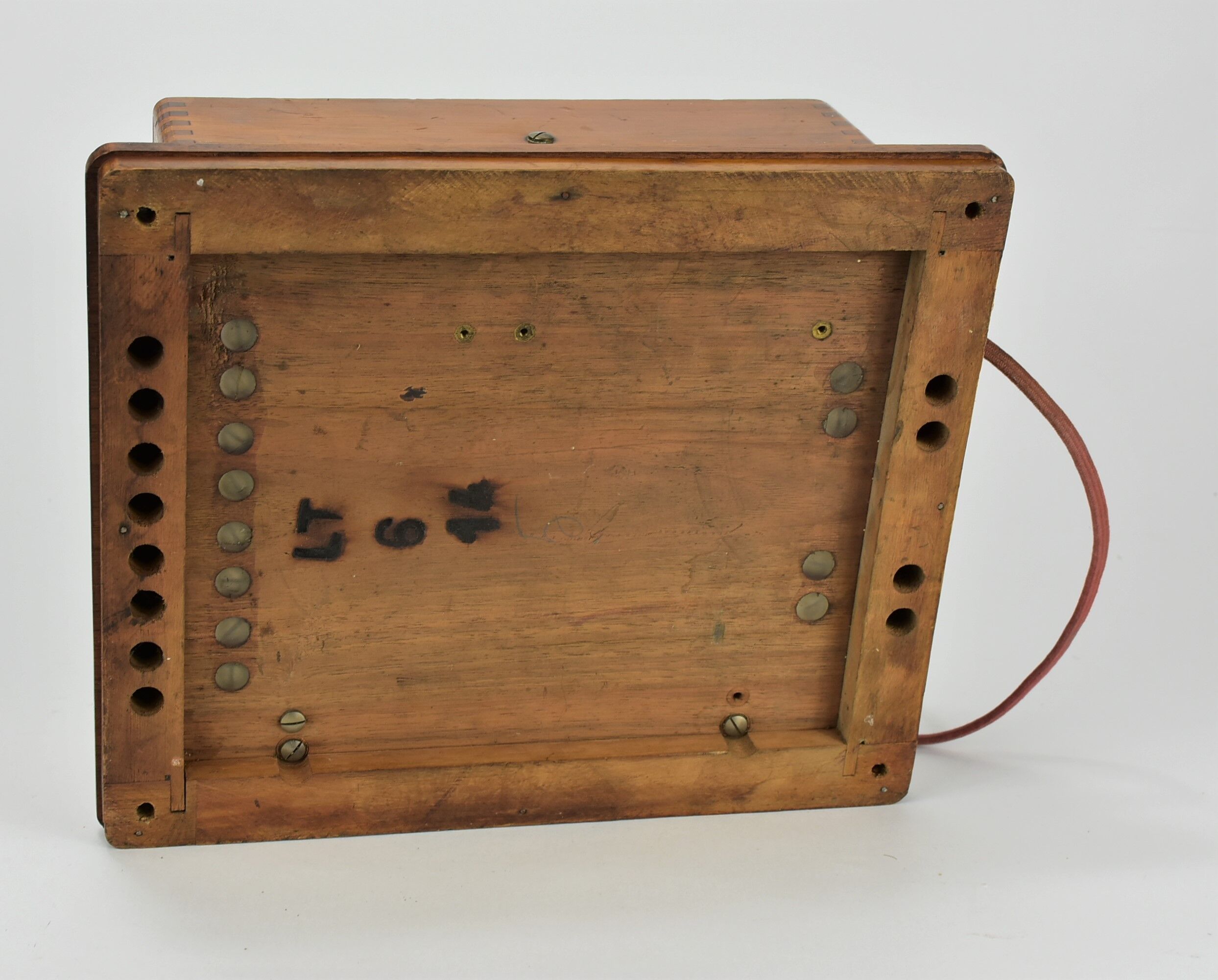 Wooden telephone communication block