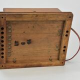 Wooden telephone communication block