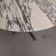 tulip table in marble and chrome metal italy 1970